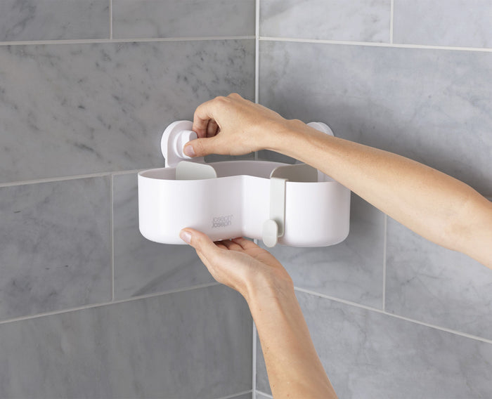 Joseph Joseph Duo Opal - Douchecaddy met Zuignap in Hoekvorm