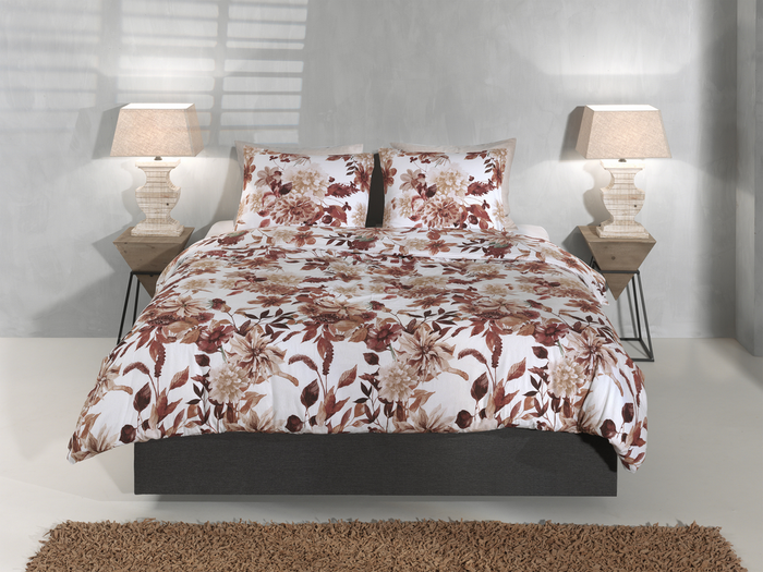 Zo Home Dekbedovertrek Flanel Sofia - brown