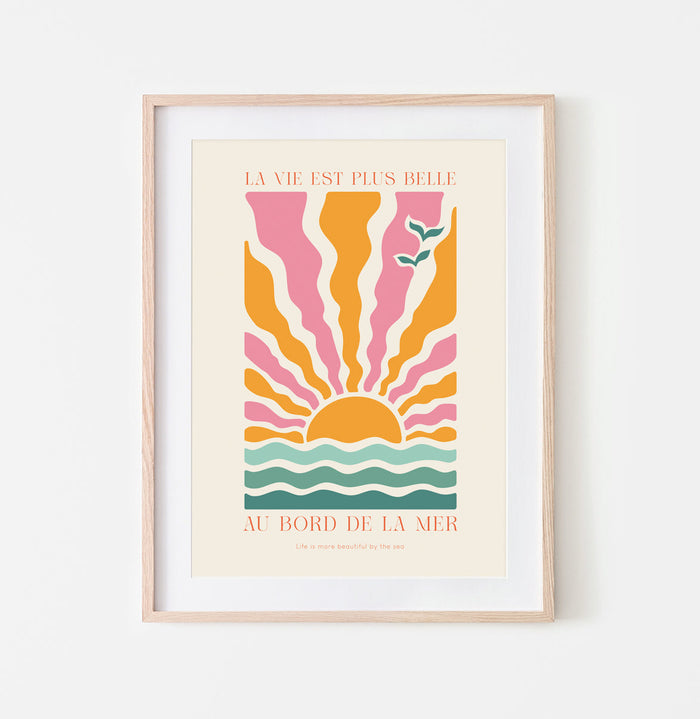 Wallified - La Vie Est Plus Belle Poster - Wallified - Tekst - Poster