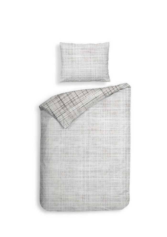 Heckett Lane Dekbedovertrek Katoen Twill Helgi - grey