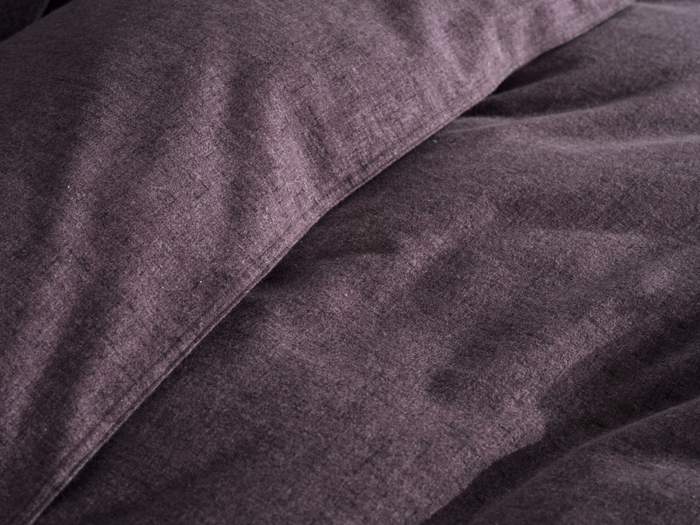 Heckett Lane Dekbedovertrek Flanel Franela - blackberry wine