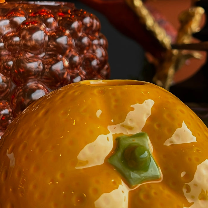 HD Collection Vaas Sinaasappel - - Keramiek - 11x10x11cm (BxHxD)