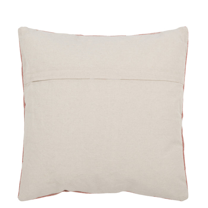 J-line - Kussen Diamanten+pijlen Katoen Perzik Roze - 45x15x45cm