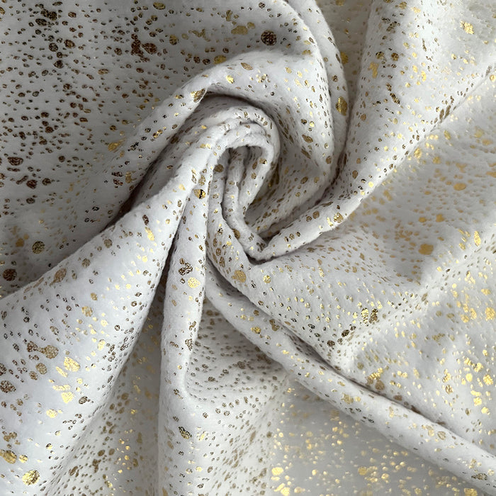 Eleganzzz Dekbedovertrek Foil Velvet - white