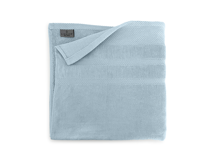 LINNICKVelours Badlaken Katoen 70x140cm - denim - Set van 4