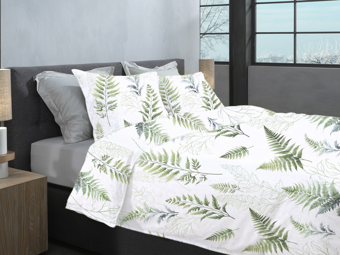 Heckett Lane Dekbedovertrek Flanel Zeno - white