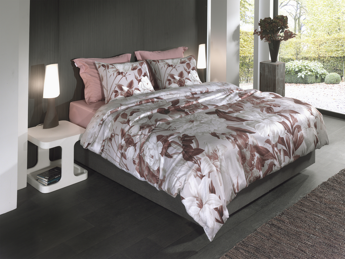 Heckett Lane Dekbedovertrek Katoen Satijn Danna - beige