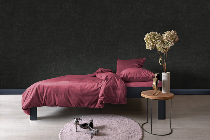 Eleganzzz Dekbedovertrek Velvet Uni - spicy red