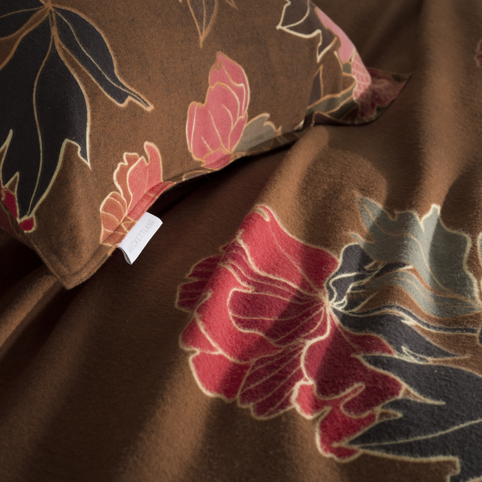 Heckett Lane Dekbedovertrek Flanel Francesco - orange