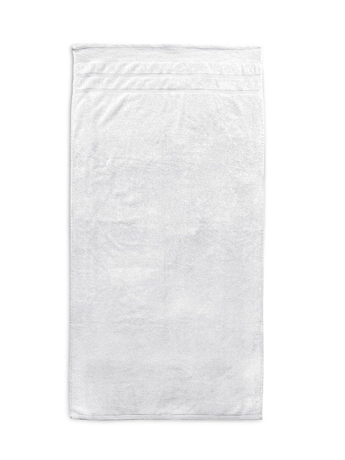 LINNICKVelours Badlaken Katoen 70x140cm - white - Set van 4