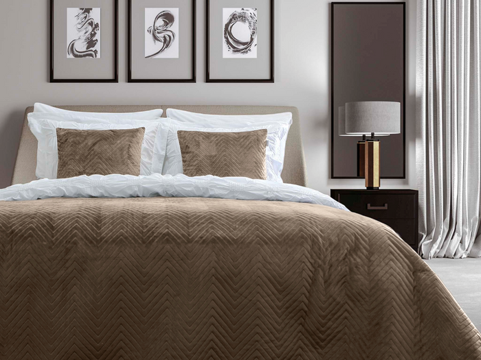 Yellow Bedsprei Madeline - taupe