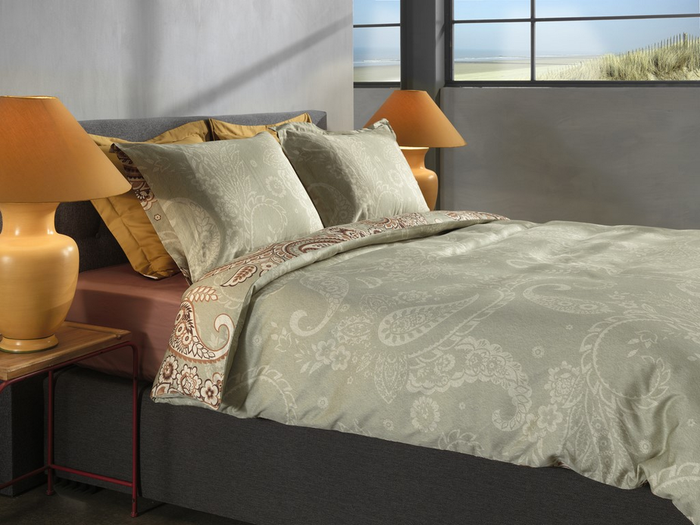 Heckett Lane Dekbedovertrek Katoen Satijn Camille - green