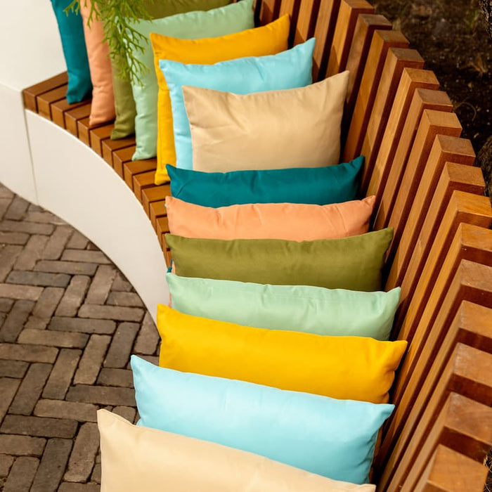 Buitenkussen 45x45 cm roze Effen kleur