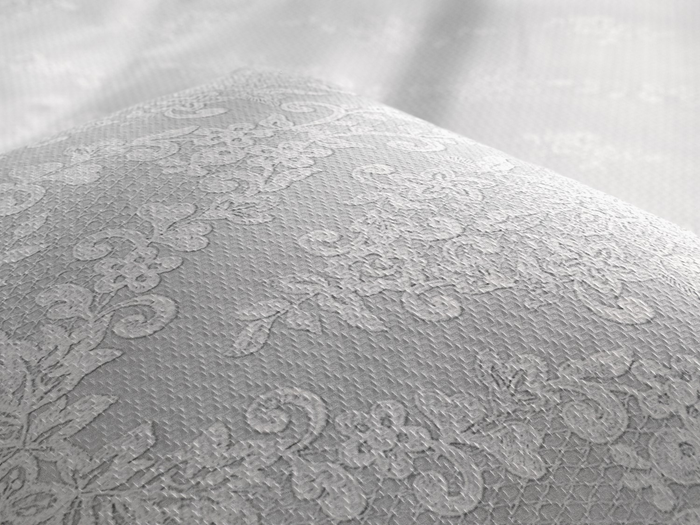 Heckett Lane Dekbedovertrek Katoen Dobby Lacey - grey