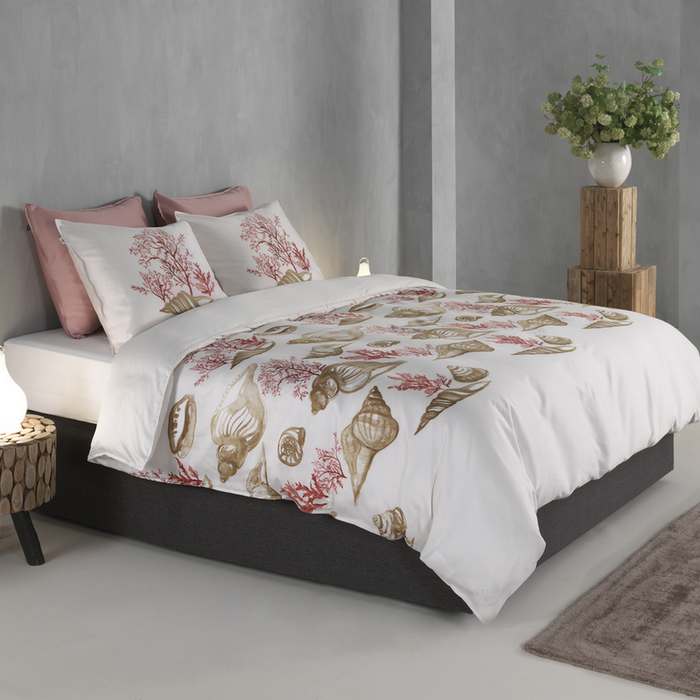 Zo Home Dekbedovertrek Katoen Satijn Guscio - beige