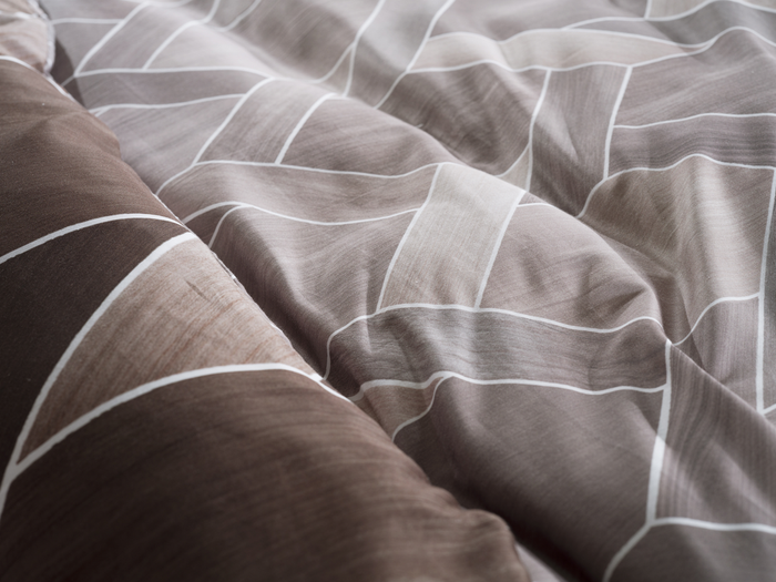 Heckett Lane Dekbedovertrek Katoen Satijn Murdock - brown