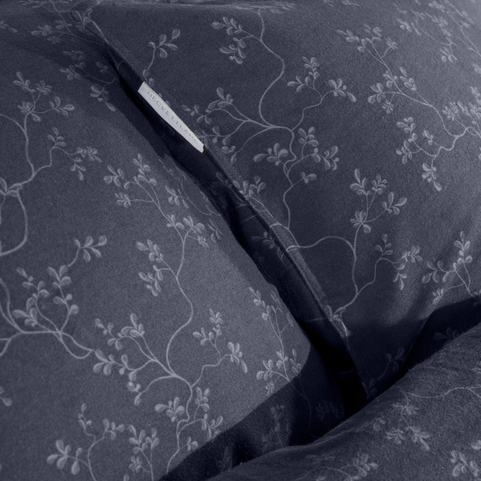 Heckett Lane Dekbedovertrek Flanel Alloro - dark blue