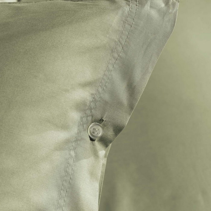 Yellow Dekbedovertrek Percale silent green