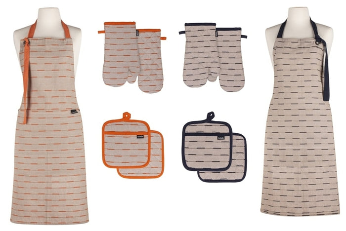 Dash Pannenlap, Set van 2 Stuks, Oranje, Gerecycled Katoen, 19 x 27 cm