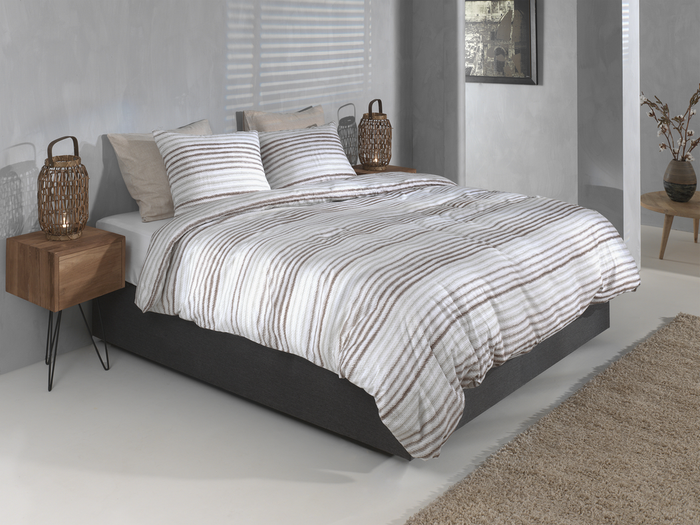 Zo Home Dekbedovertrek Flanel Pia - natural