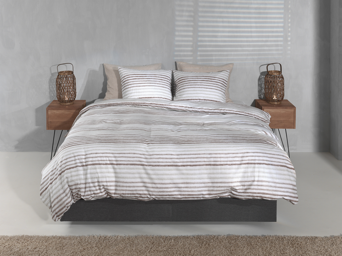 Zo Home Dekbedovertrek Flanel Pia - natural