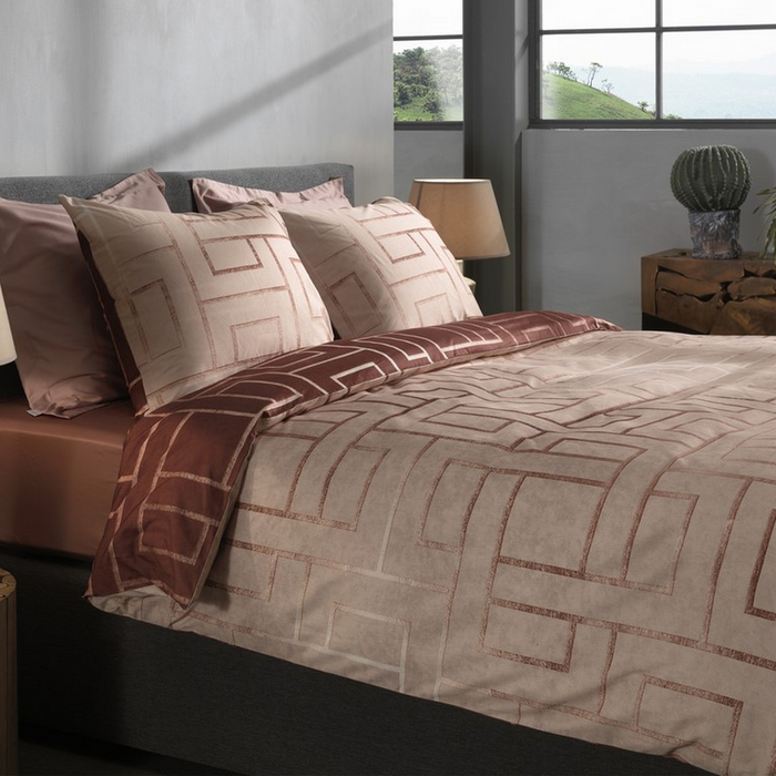 Heckett Lane Dekbedovertrek Katoen Twill Roja - natural