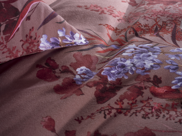 Heckett Lane Dekbedovertrek Flanel Mino - purple