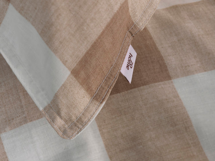 Zo Home Dekbedovertrek Katoen Quattro di Lino - sandy beige