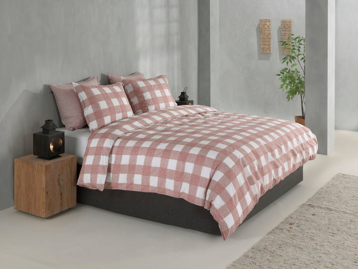 Zo Home Dekbedovertrek Katoen Quattro di Lino - shell nude