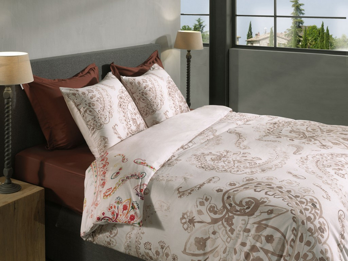 Heckett Lane Dekbedovertrek Katoen Satijn Ruby - natural