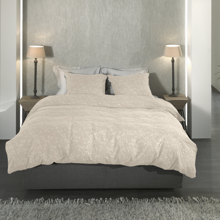 Heckett Lane Dekbedovertrek Flanel Alloro - desert sand