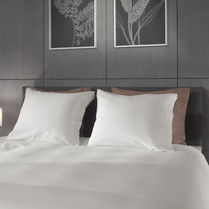 Yellow Dekbedovertrek Katoen Cialda - bone white