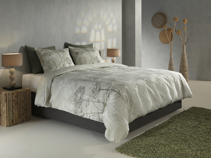 Zo Home Dekbedovertrek Katoen Flanel Traci - green