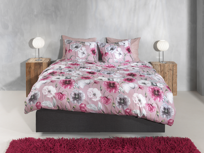 Zo Home Dekbedovertrek Flanel Gioia - pink