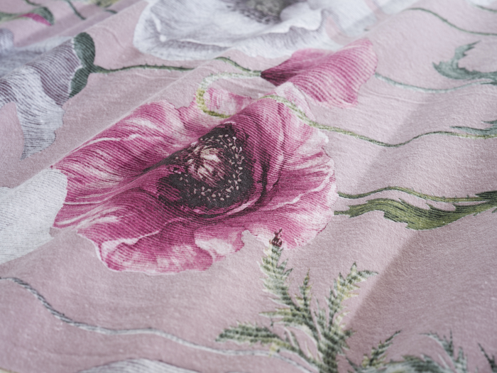 Zo Home Dekbedovertrek Flanel Gioia - pink