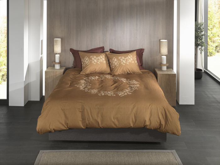 Heckett Lane Dekbedovertrek Katoen Twill Haruto - yellow