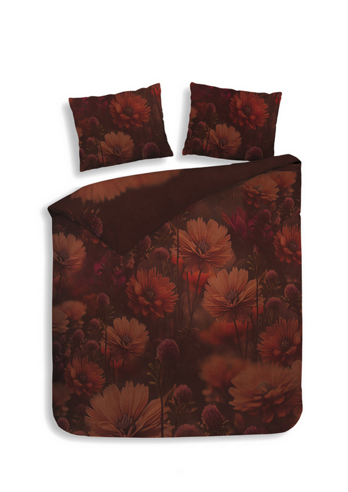 Heckett Lane Dekbedovertrek Katoen Satijn Niall - red