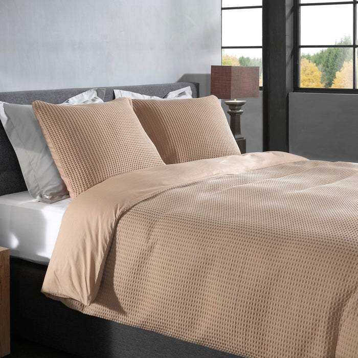 Heckett Lane Dekbedovertrek Katoen Vafala - pale khaki