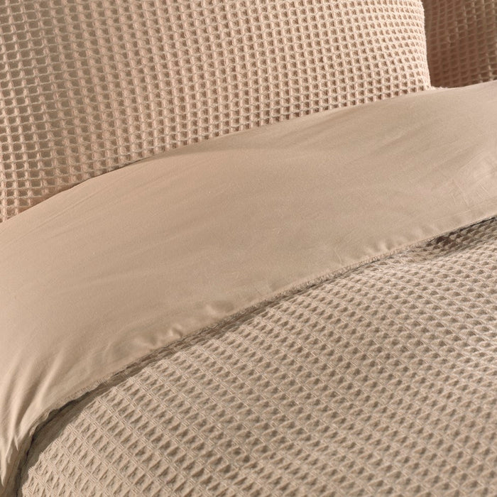 Heckett Lane Dekbedovertrek Katoen Vafala - pale khaki