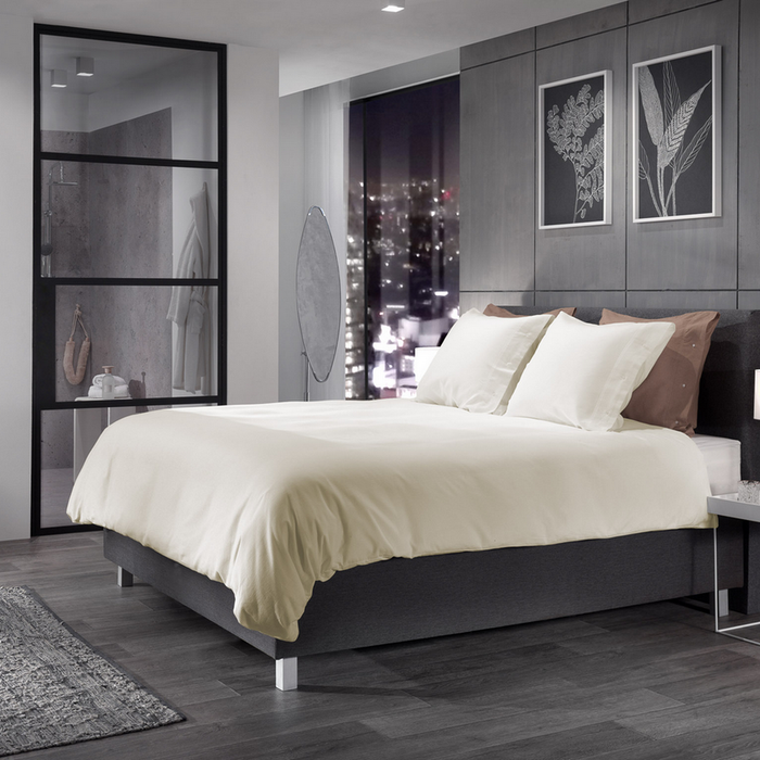 Yellow Dekbedovertrek Katoen Cialda - bone white