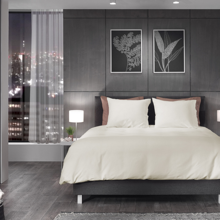 Yellow Dekbedovertrek Katoen Cialda - bone white