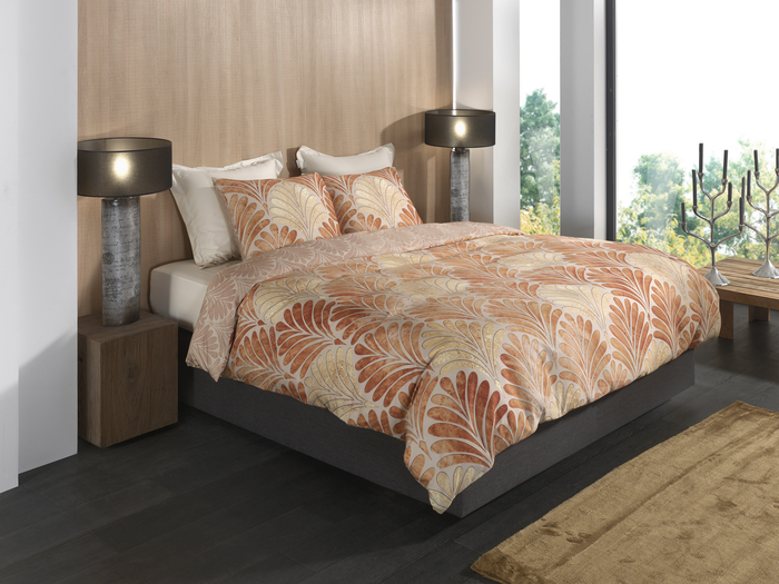 Heckett Lane Dekbedovertrek Katoen Satijn Elif - orange