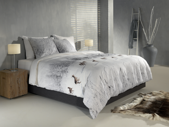 Zo Home Dekbedovertrek Katoen Flanel Snowy - white