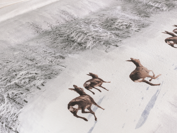 Zo Home Dekbedovertrek Katoen Flanel Snowy - white