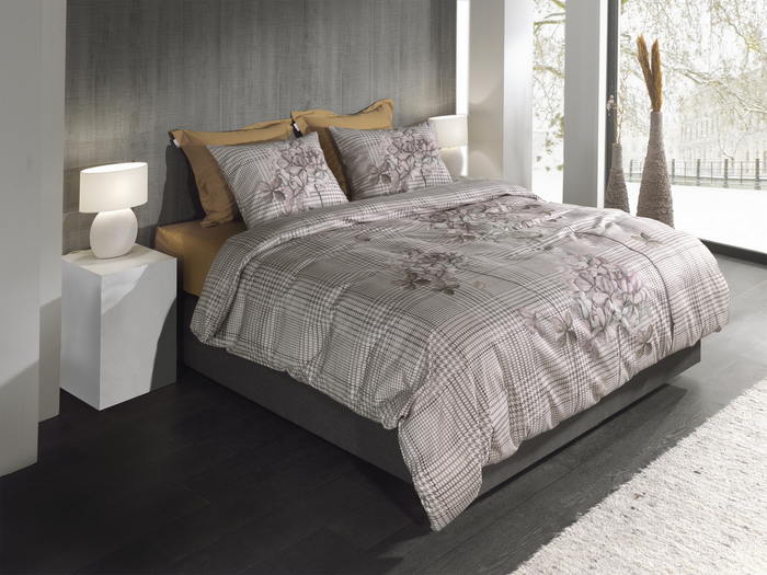 Heckett Lane Dekbedovertrek Katoen Twill Rory - beige