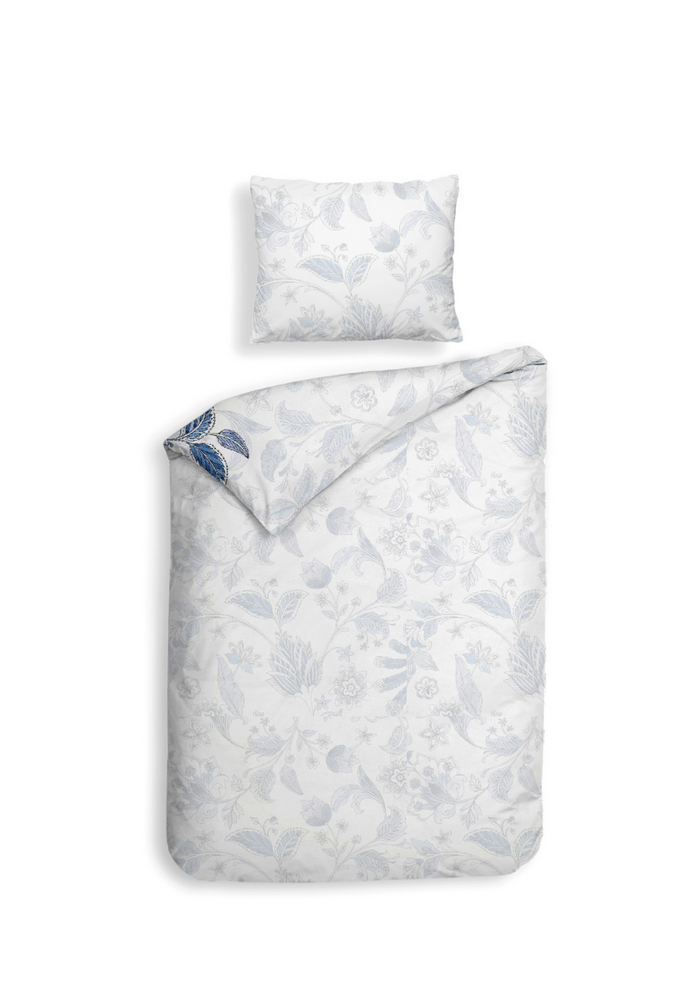 Heckett Lane Dekbedovertrek Katoen Satijn Asia - white