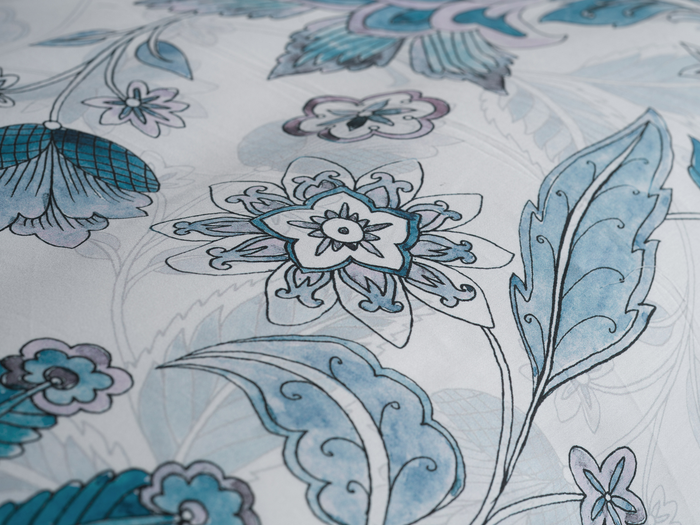 Heckett Lane Dekbedovertrek Katoen Satijn Asia - white