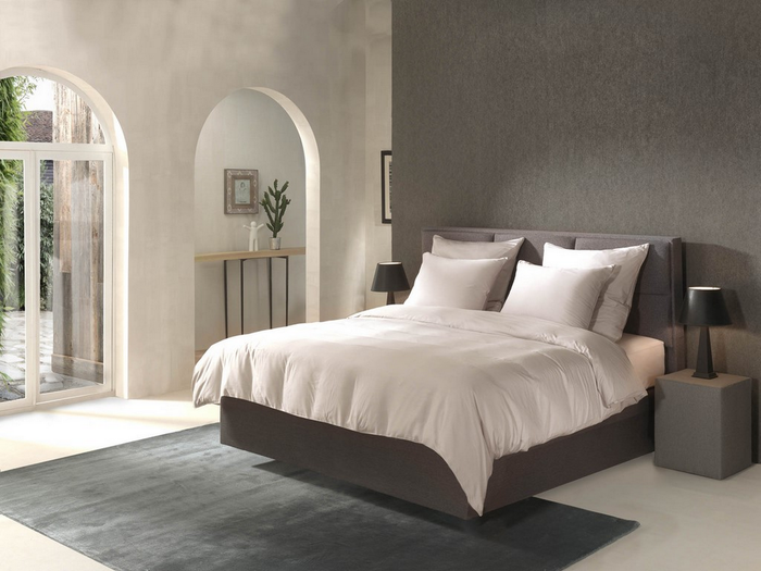 Yellow Dekbedovertrek Bamboo - flint grey