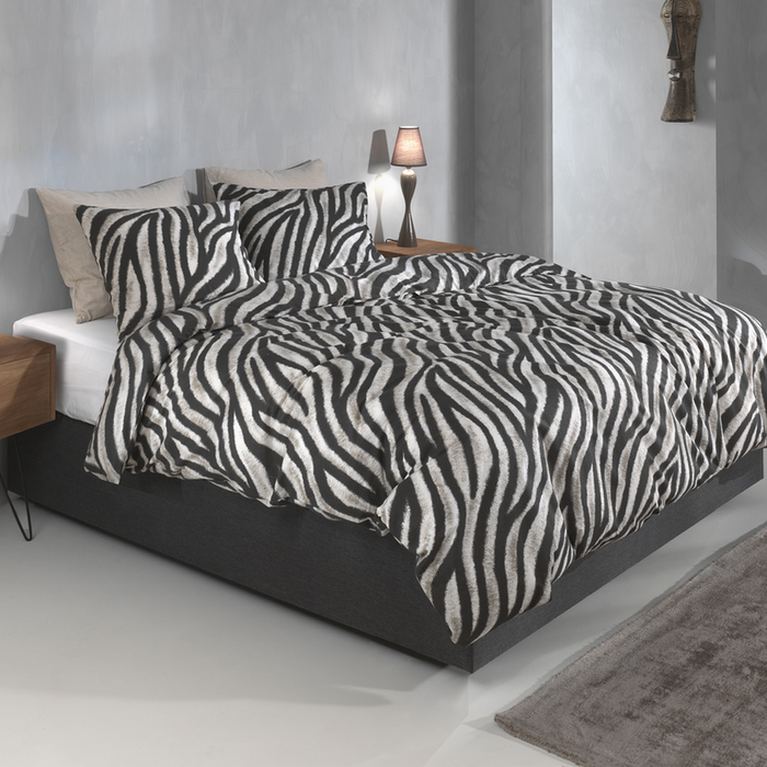 Zo Home Dekbedovertrek Flanel Zebrato - natural