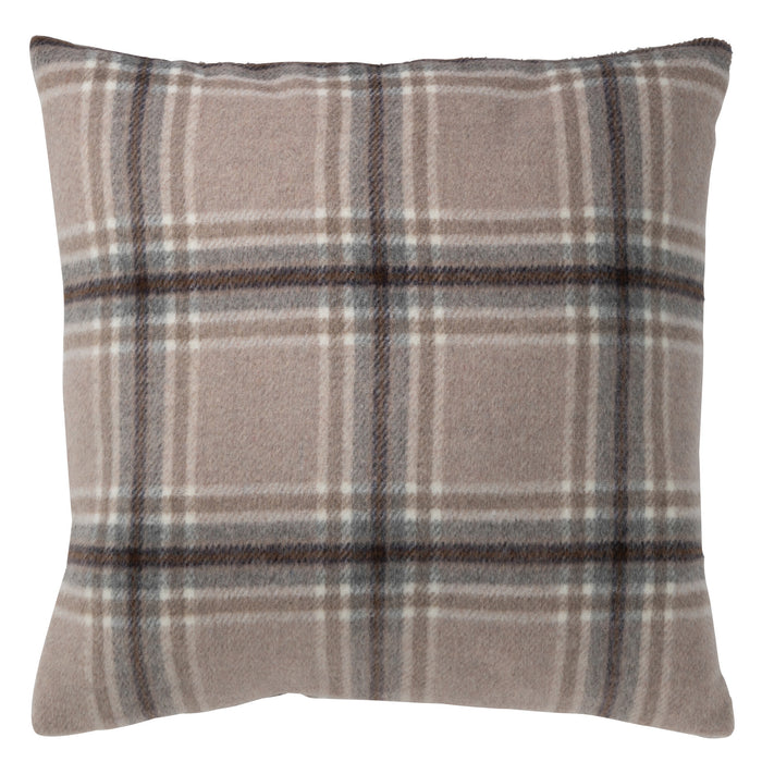 J-line - Kussen Dons Hert Polyester Grijs - 45x45x10cm